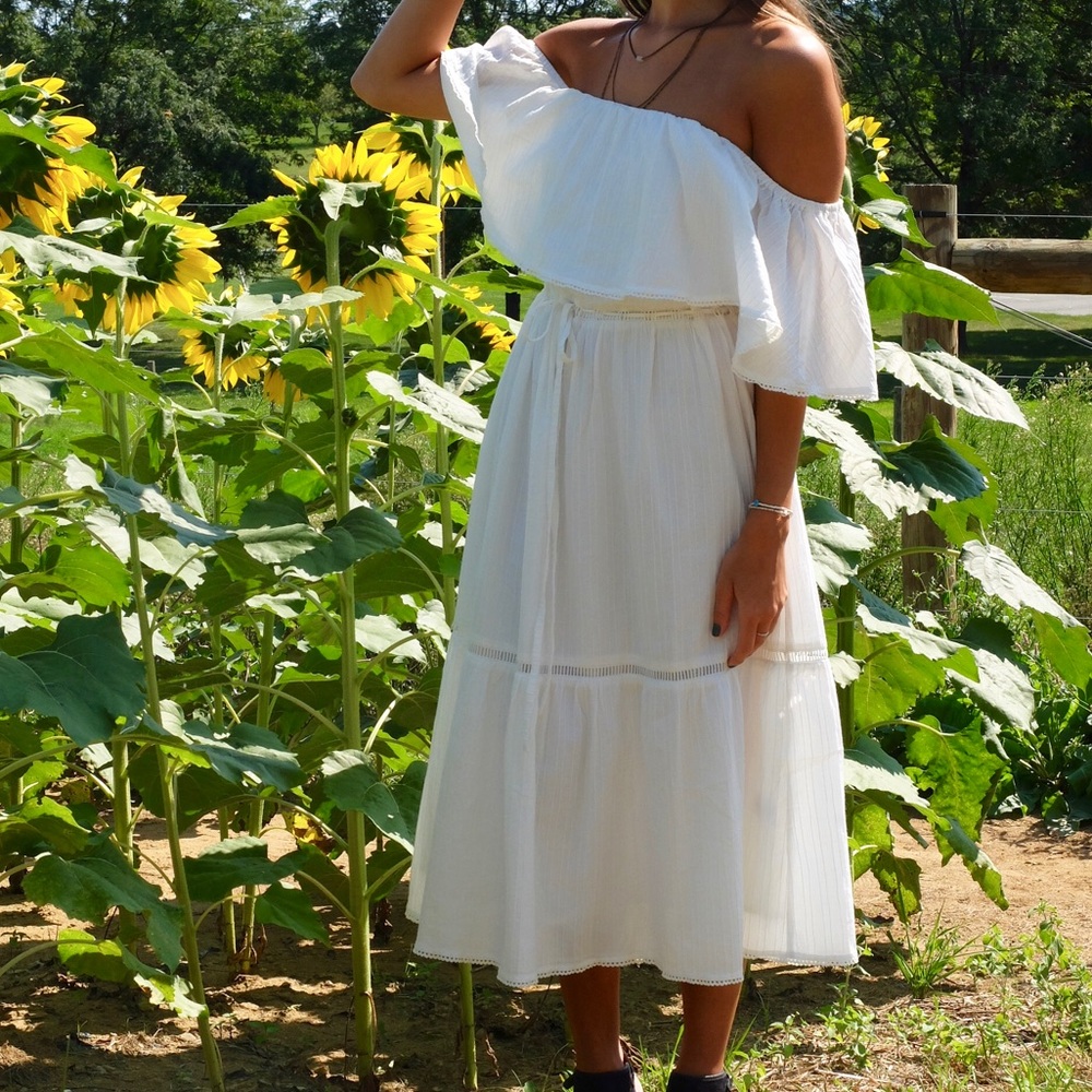 White Off the Shoulder Dress